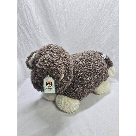 Jellycat Kush Puppy Dog Large Curly Plush Soft Toy Cushion - With Tags- Retired - Picture 1 of 14